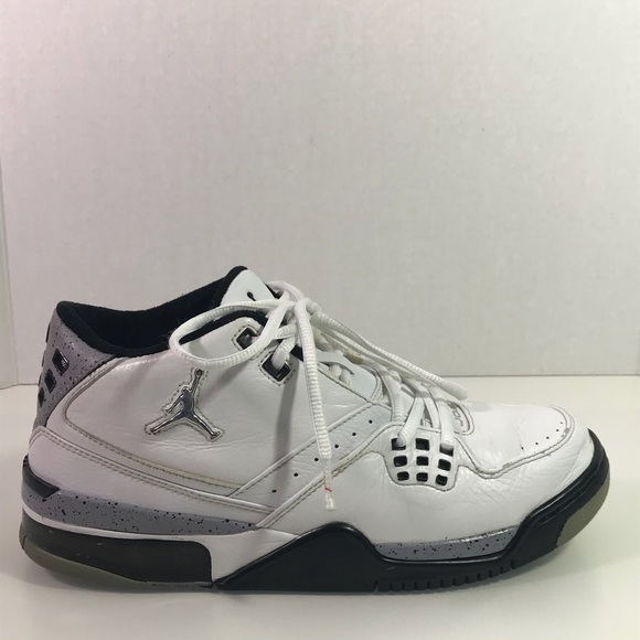 Jordans Flight 23 Men’s SZ 9 white/black & grey - Picture 2 of 8